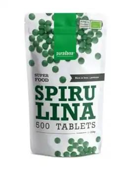 De Online Drogist Purasana biologische spirulina tabletten 500tb aanbieding