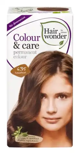 De Online Drogist Hairwonder colour & care 6.35 hazelnoot 100ml aanbieding