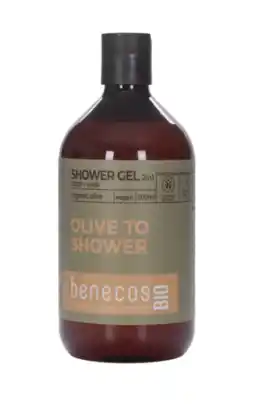 De Online Drogist Benecos olive 2-in-1 body and hair shower gel 500ml aanbieding