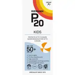 De Online Drogist Riemann p20 zonnebrand lotion kids spf50+ 200ml aanbieding