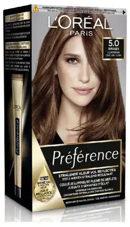 De Online Drogist L'oréal paris preference 5 bruges lichtbruin 174ml aanbieding