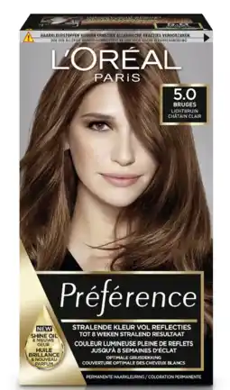 De Online Drogist L'oréal paris preference 5 bruges lichtbruin 174ml aanbieding
