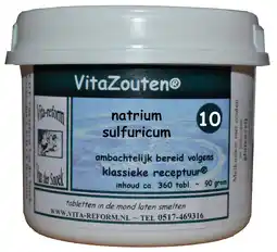 De Online Drogist Vita reform van der snoek vita reform vitazouten nr. 10 natrium sulfuricum 360tb aanbieding