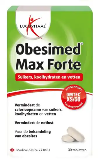 De Online Drogist Lucovitaal obesimed max forte tabletten 30tb aanbieding