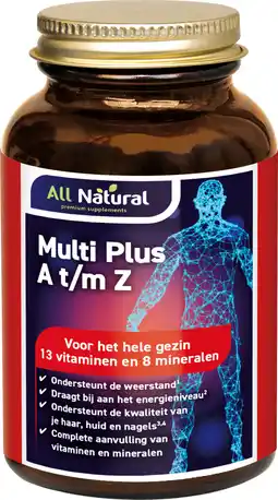 De Online Drogist All natural multi plus a-z tabletten 100tb aanbieding