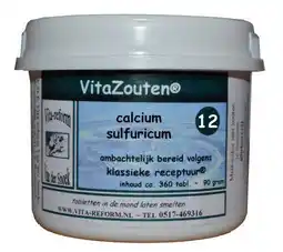 De Online Drogist Vita reform van der snoek vita reform celzout nr. 12 calcium sulfuricum 360tb aanbieding