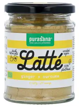 De Online Drogist Purasana latté ginger & curcuma 120gr aanbieding