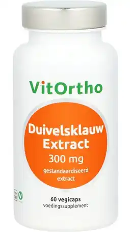 De Online Drogist Vitortho duivelsklauw extract 300mg vegicaps 60vcp aanbieding