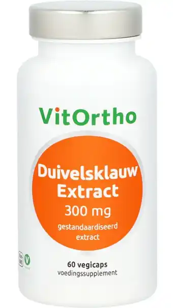 De Online Drogist Vitortho duivelsklauw extract 300mg vegicaps 60vcp aanbieding