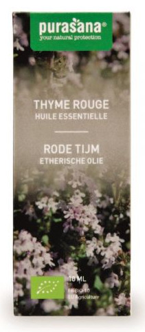 De Online Drogist Purasana etherische olie rode tijm 10ml aanbieding