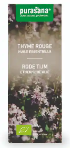 De Online Drogist Purasana etherische olie rode tijm 10ml aanbieding