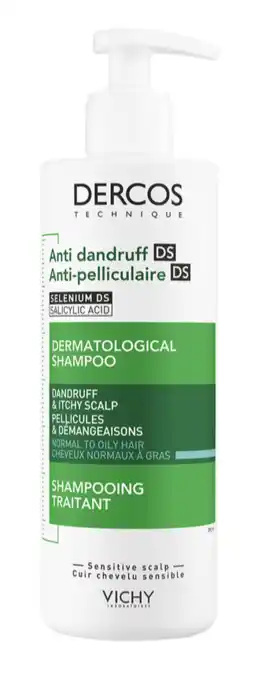 De Online Drogist Vichy dercos anti-roos shampoo normaal tot vet haar 390ml aanbieding
