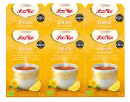 De Online Drogist Yogi tea detox met citroen voordeelverpakking 6x17st aanbieding