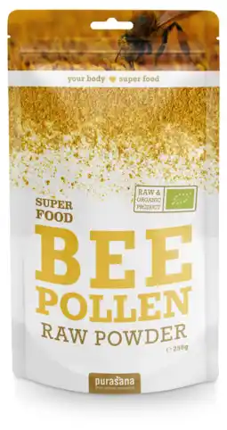 De Online Drogist Purasana bee pollen raw powder 250gr aanbieding