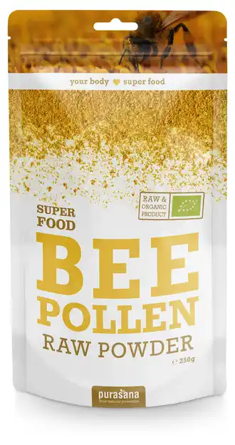 De Online Drogist Purasana bee pollen raw powder 250gr aanbieding