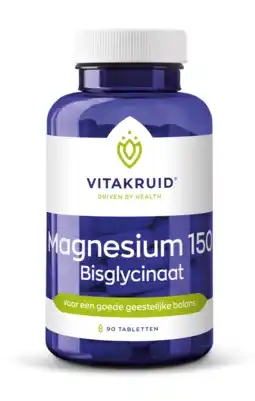 De Online Drogist Vitakruid magnesium 150 bisglycinaat tabletten 90tb aanbieding