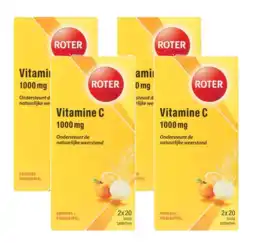 De Online Drogist Roter vitamine c 1000mg bruistabletten multiverpakking 4x40st aanbieding