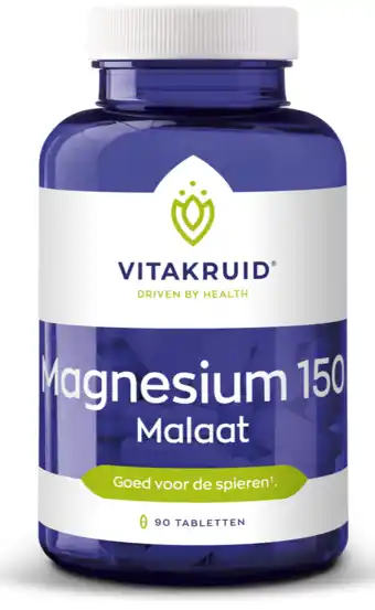 De Online Drogist Vitakruid magnesium 150 malaat tabletten 90tb aanbieding