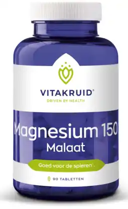 De Online Drogist Vitakruid magnesium 150 malaat tabletten 90tb aanbieding