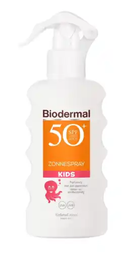 De Online Drogist Biodermal sun kids zonnespray - zonnebrand voor kinderen - spf50+ 175ml aanbieding