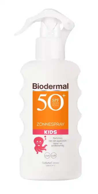 De Online Drogist Biodermal sun kids zonnespray - zonnebrand voor kinderen - spf50+ 175ml aanbieding
