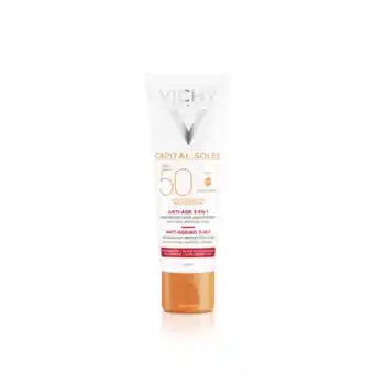 De Online Drogist Vichy capital soleil anti-age 3-in-1 zonnebrand spf50 50ml aanbieding