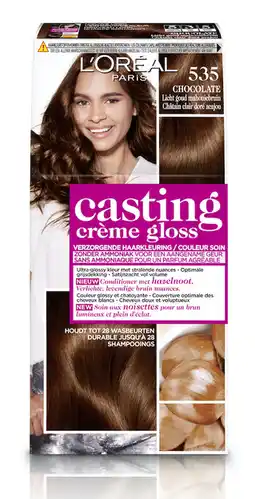 De Online Drogist L'oréal paris casting crème gloss 535 chocolate 180ml aanbieding