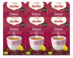 De Online Drogist Yogi tea detox voordeelverpakking 6x17st aanbieding