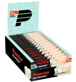 De Online Drogist Powerbar 30% protein plus vanilla coconut voordeelverpakking 15x55gr aanbieding