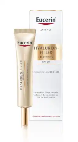 De Online Drogist Eucerin hyaluron-filler + elasticity oogcrème spf 20 15ml aanbieding