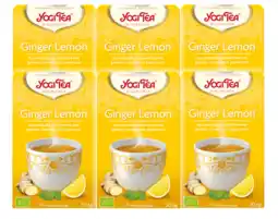 De Online Drogist Yogi tea ginger lemon voordeelverpakking 6x17st aanbieding