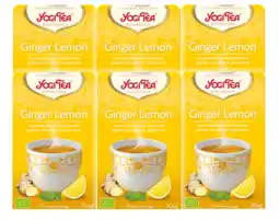 De Online Drogist Yogi tea ginger lemon voordeelverpakking 6x17st aanbieding