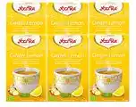 De Online Drogist Yogi tea ginger lemon voordeelverpakking 6x17st aanbieding