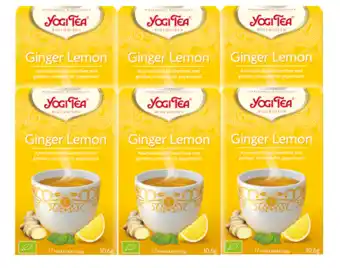 De Online Drogist Yogi tea ginger lemon voordeelverpakking 6x17st aanbieding