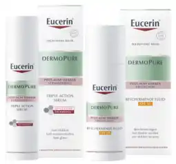 De Online Drogist Eucerin dermopure huidverzorgingsset - gezichtscrème en serum - 2 stuks aanbieding