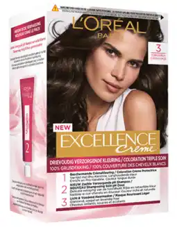 De Online Drogist L'oréal paris excellence 3 donker bruin 1st aanbieding