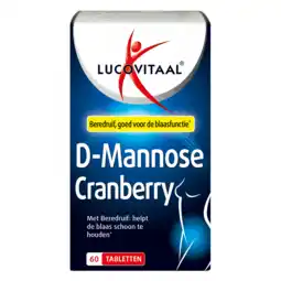 De Online Drogist Lucovitaal d-mannose cranberry tabletten 60tb aanbieding