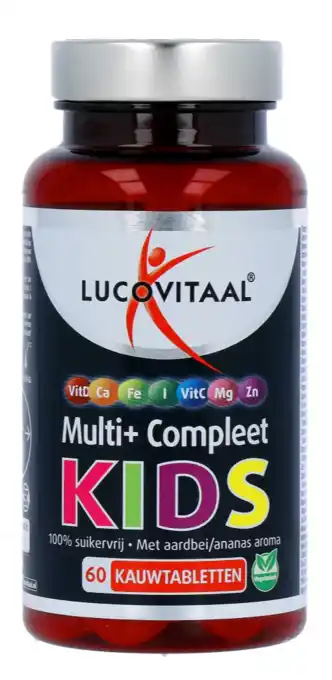 De Online Drogist Lucovitaal multi+ compleet kids kauwtabletten 60ktb aanbieding