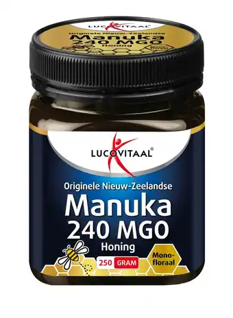 De Online Drogist Lucovitaal manuka 240 mgo honing 250gr aanbieding