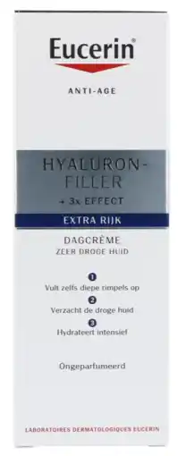 De Online Drogist Eucerin hyaluron-filler urea dagcreme extra rijk 50ml aanbieding