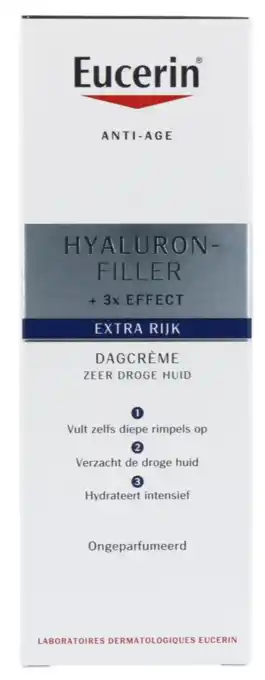 De Online Drogist Eucerin hyaluron-filler urea dagcreme extra rijk 50ml aanbieding