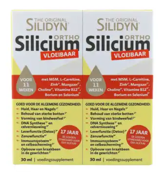 De Online Drogist Silidyn vedax silidyn silicium druppels duoverpakking 2x30ml 60ml aanbieding