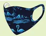 De Online Drogist Deonlinedrogist.nl mondkapje flamingo one size - uitwasbaar 1st aanbieding