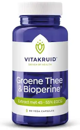 De Online Drogist Vitakruid groene thee & bioperine® capsules 60vcp aanbieding