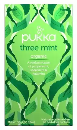 De Online Drogist Pukka three mint thee 20zk aanbieding