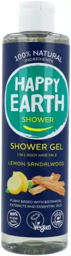 De Online Drogist Happy earth 100% natuurlijke shower gel men protect 300ml aanbieding