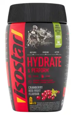 De Online Drogist Isostar hydrate & perform cranberry poeder 400gr aanbieding