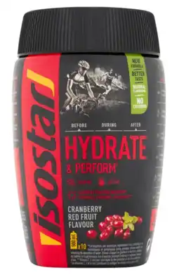 De Online Drogist Isostar hydrate & perform cranberry poeder 400gr aanbieding