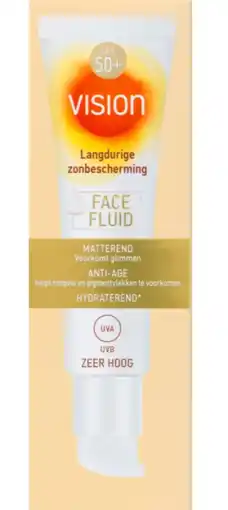 De Online Drogist Vision face fluid spf50+ 15ml aanbieding