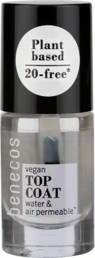 De Online Drogist Benecos nagellak crystal top coat 5ml aanbieding